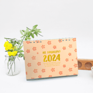 Calendario-Planificador-Escritorio - Flor de Cerezo